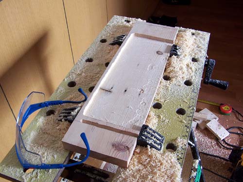 用雕刻机洗掉一半厚度