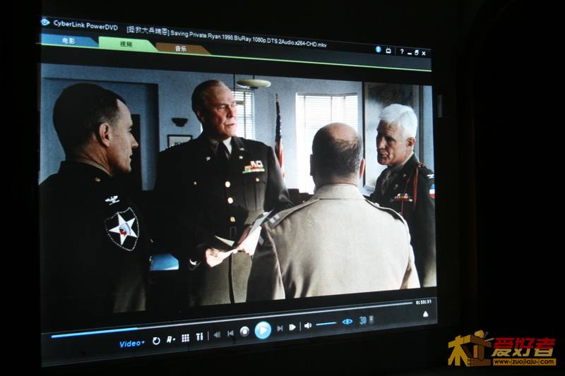 关灯状下电影屏摄