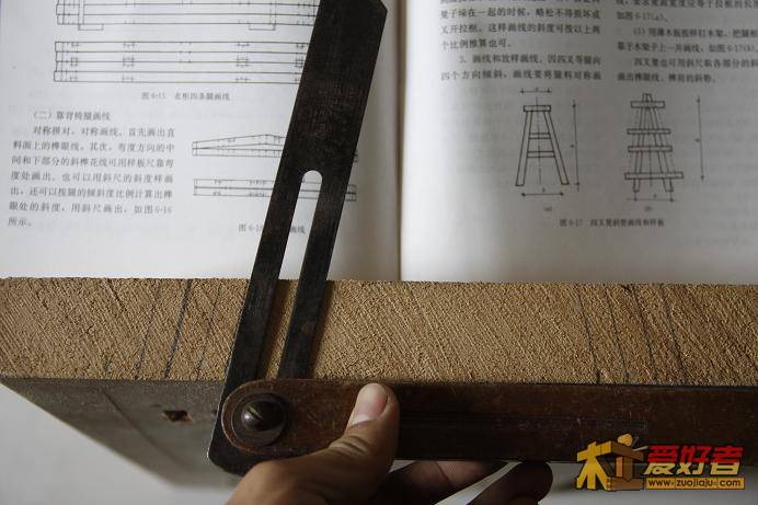 直接用角度尺画