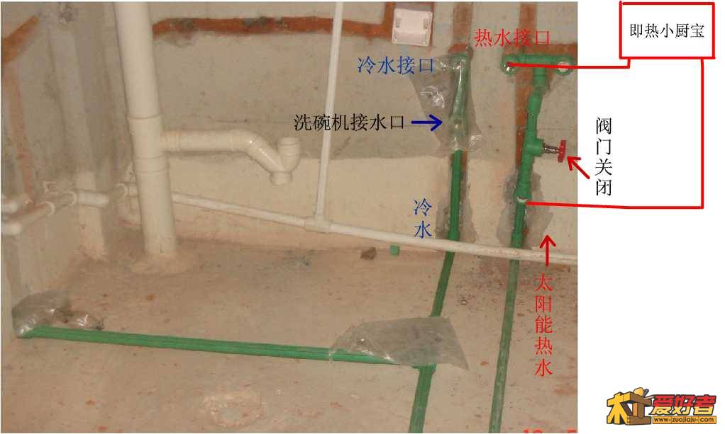 厨房水管太阳能热水进小厨宝供水示意图.jpg