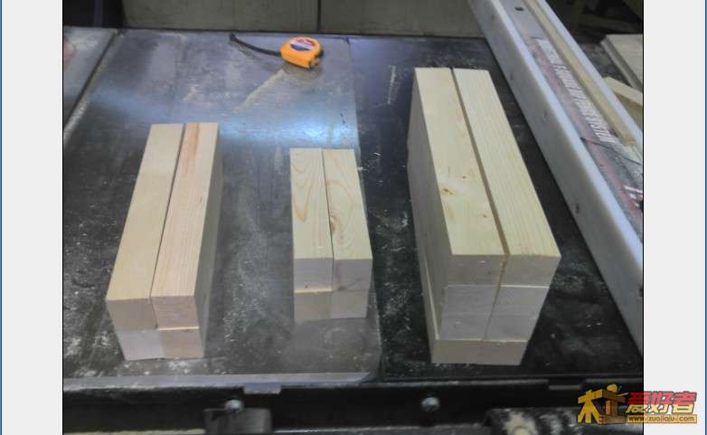 所有的料过压刨压到都一样大在按尺寸截断：