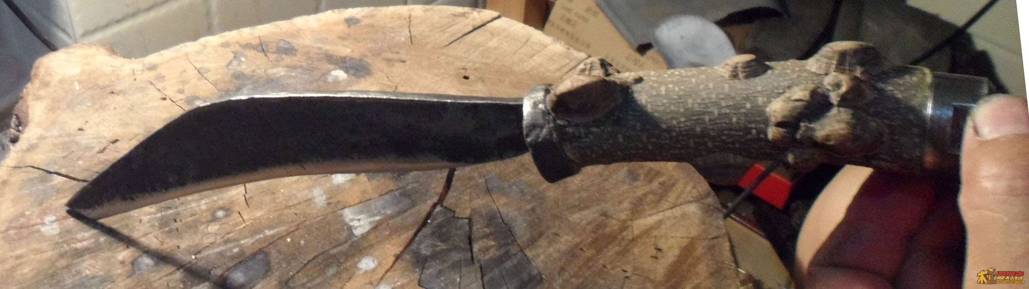 原生花椒木柄手工锻花多用茶器作 (3).JPG