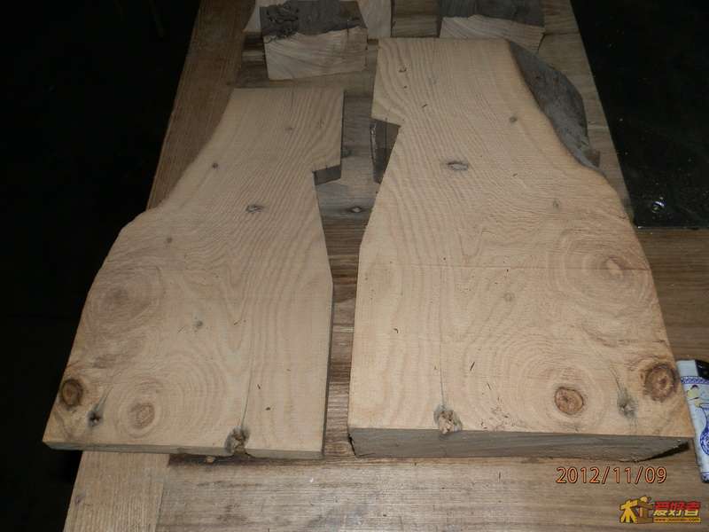 18.5cm木方顺锯，锯口。