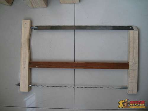 今天刚做的框锯，我的第一件木工DIY