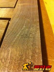 This little tear out on walnut with wavy grain is quite acceptable.  This piece is 2″ wide
