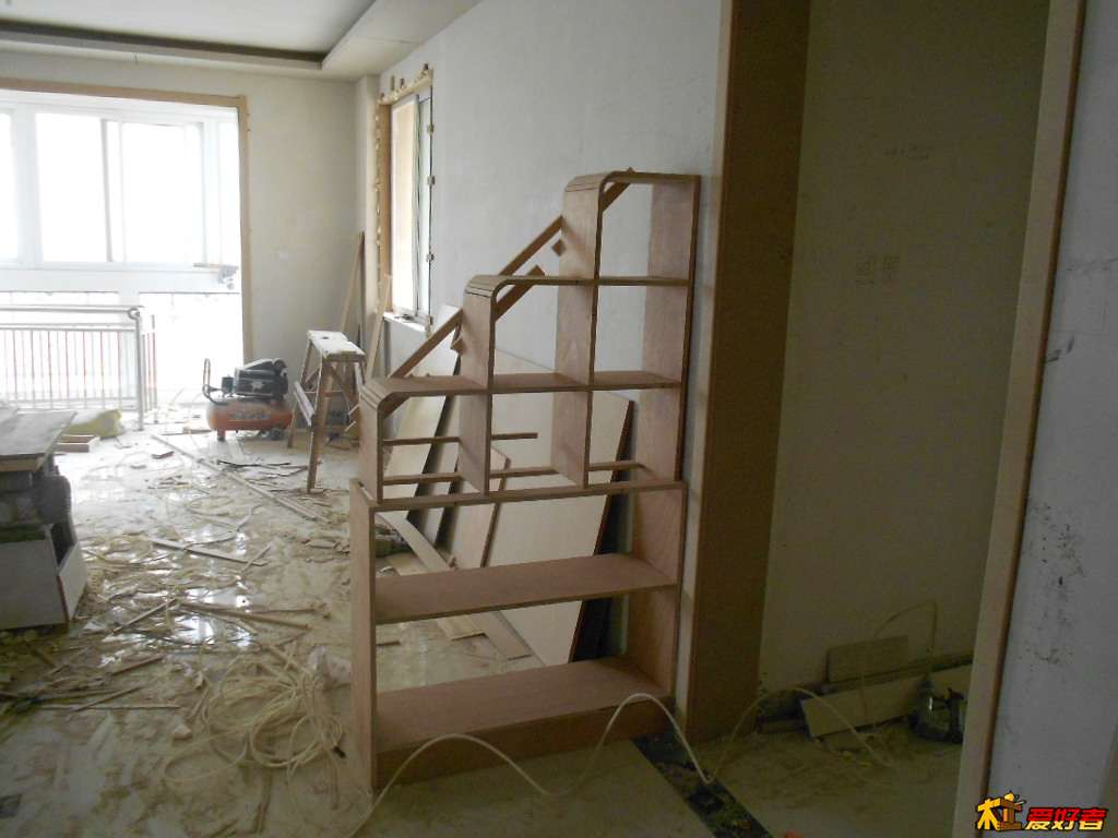 贴3mm奥松板前，不知道能不能看出圆弧的处理来