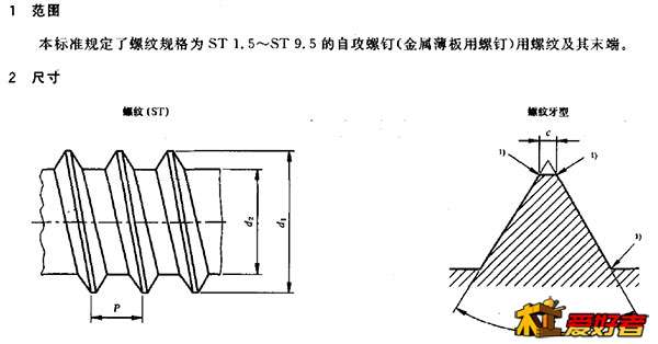 自攻螺钉螺纹