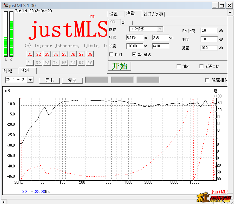先打的试验箱测试SPL