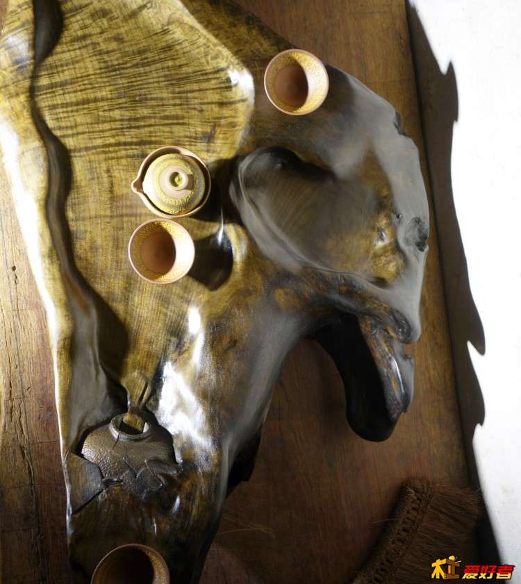 金丝楠木茶盘，金丝楠摆件