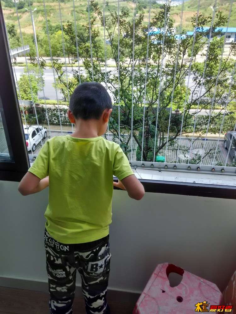 隐形防盗窗，也就预防儿子调皮，防贼肯定不行，