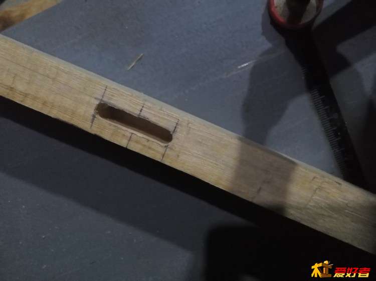 开眼（深度大概只有2/3宽度深）后试装，然后整体修平面