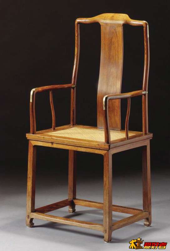 17TH  18TH CENTURY A RARE HUANGHUALI CONTINUOUS YOKEBACK ARMCHAIR WITH HOOF FEET.jpg