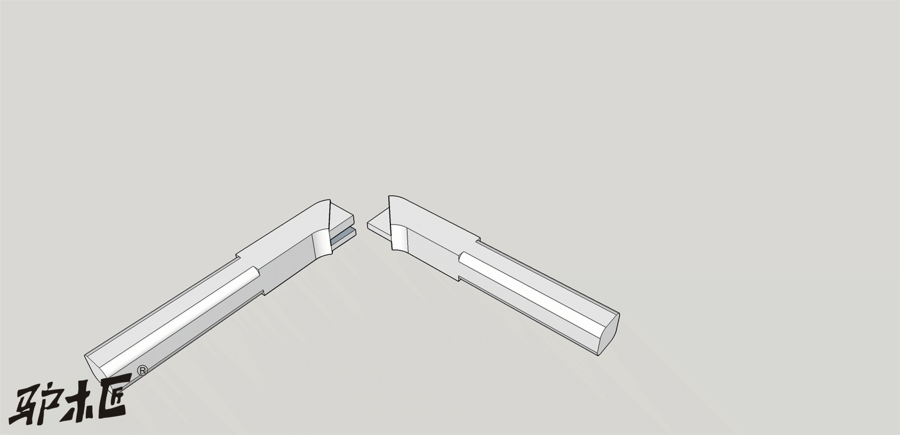 41圆材闷榫角接合（出榫一单一双）.gif