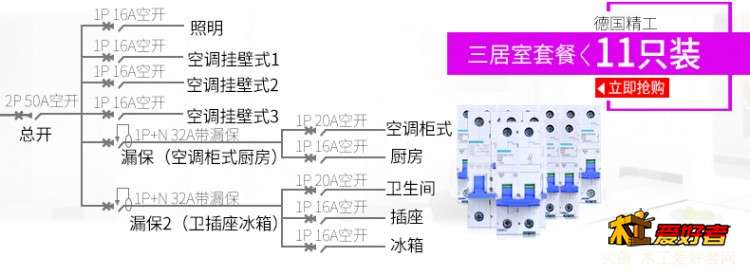 西门子空气开关 家用小型断路器1P 短路保护器2P(1).jpg