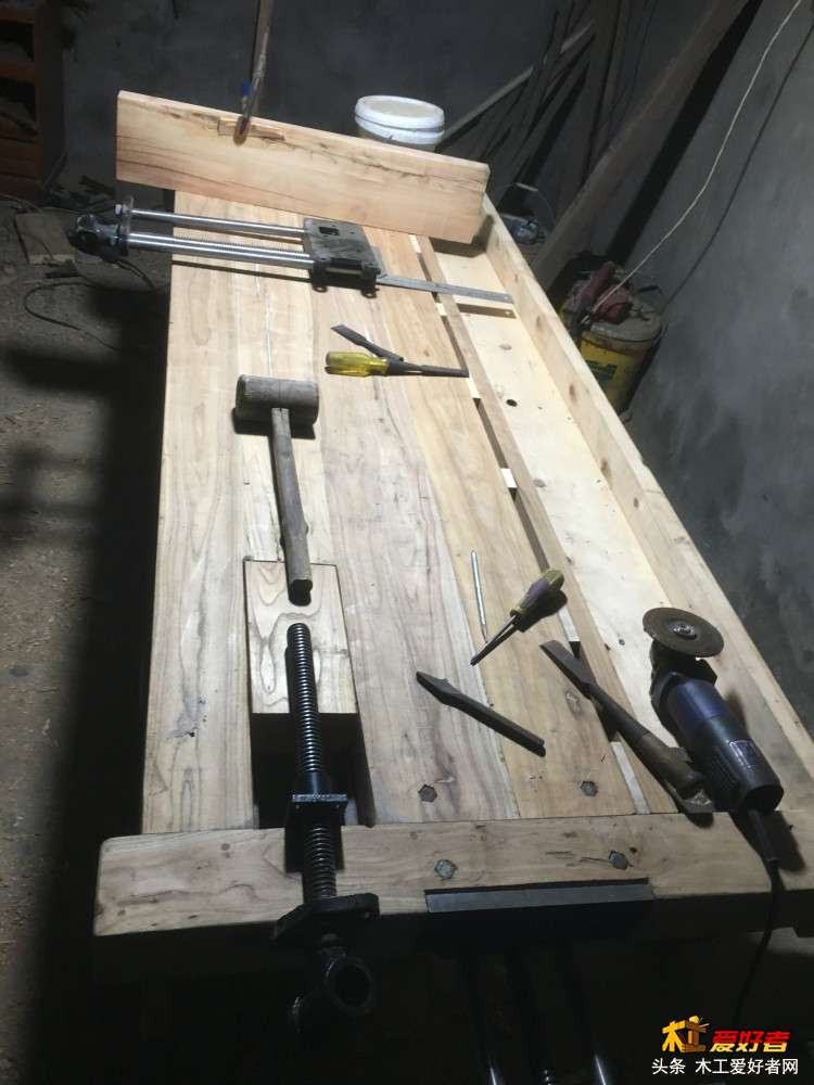铁翰堂木工桌制作流程图(5夹具安装2-侧钳) (1).JPG