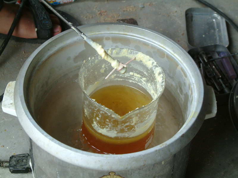 用2.5平方的铜线和通丝做的搅拌器