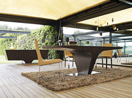 roche-bobois contemporary furniture vertigo dining table and buffet.JPG