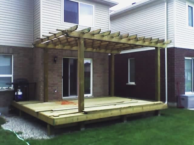 我做的露台加Pergola
