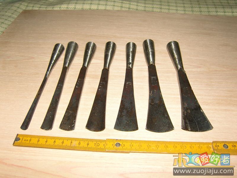 弧刃打坯刀一套
