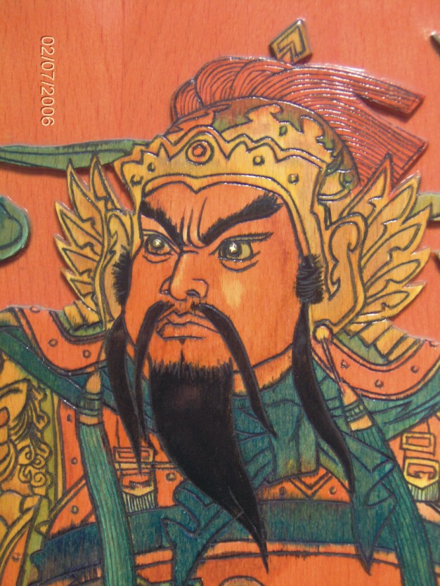 补张门神的局部放大图