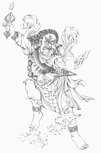 未上色的唐卡,空下来雕出来